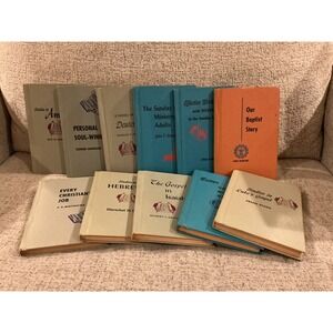 Vintage Convention Press Church Study Course Book Lot of 11 Baptist Ministry 60s